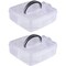 Craft Organizer Box - Craft Storage Organizer Container, Plastic Craft Supplies Organizer with Adjustable Compartments for Accessories, Art Supplies, Beauty Supplies, 6.3 x 2.2 x 5.8 Inches